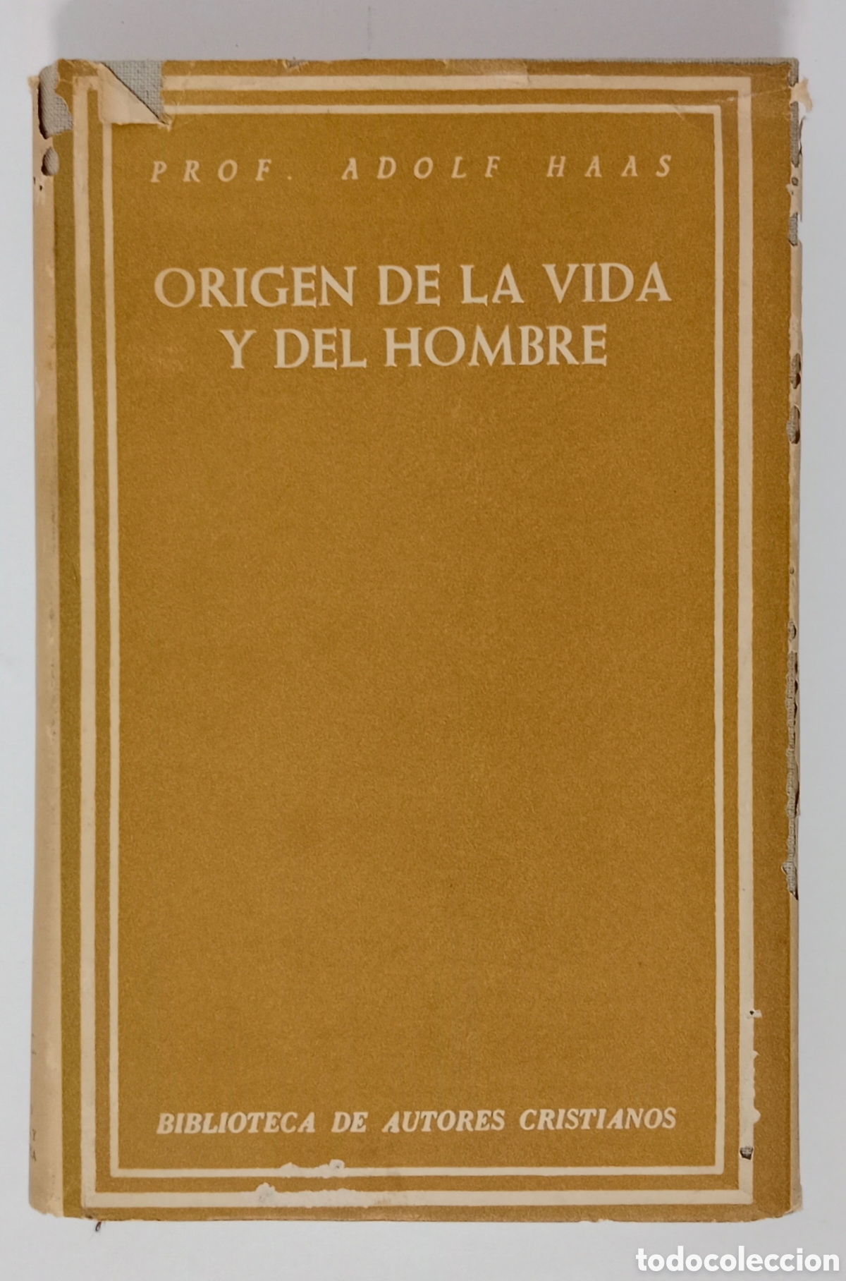 Libros de segunda mano: ORIGEN DE LA VIDA Y DEL HOMBRE - Adolfo Haas - Foto 1
