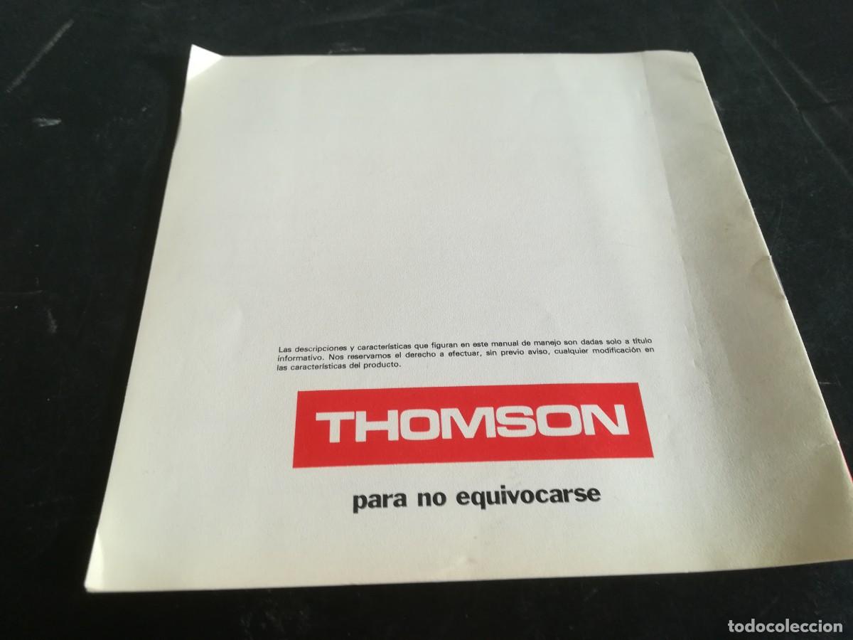 Libros de segunda mano de ciencias: MANUAL MANEJO RADIOCASSETTE THOMSON RC103 / AO52 / - Foto 3