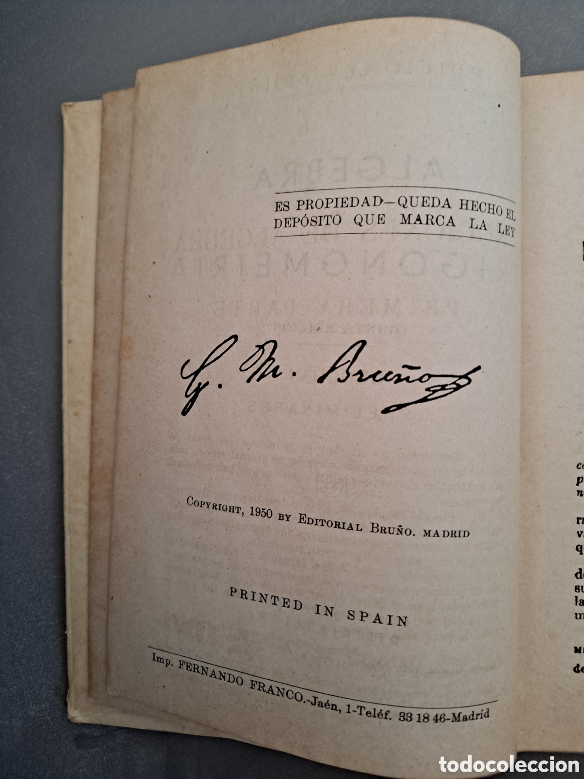 Libros de segunda mano de ciencias: &Aacute;lgebra y trigonometr&iacute;a - Foto 3