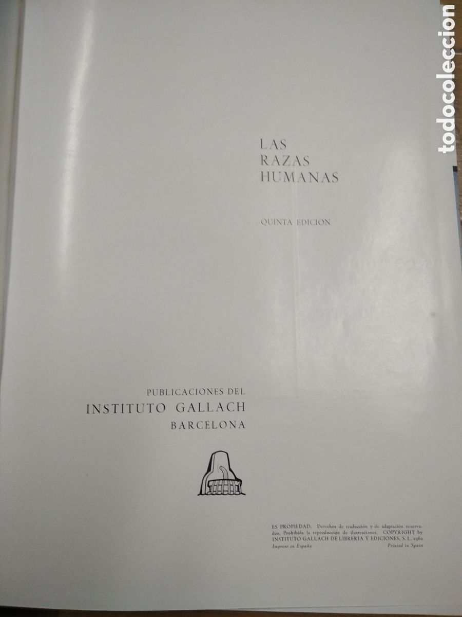 Libros de segunda mano: Las Razas Humanas Instituto Gallach - Foto 9