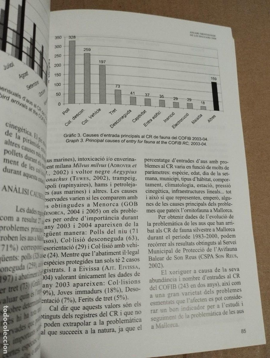 Libros de segunda mano: ANUARI ORNITOL&Ograve;GIC DE LES BALEARS, ANY 2004. VOLUM 19 - Foto 4