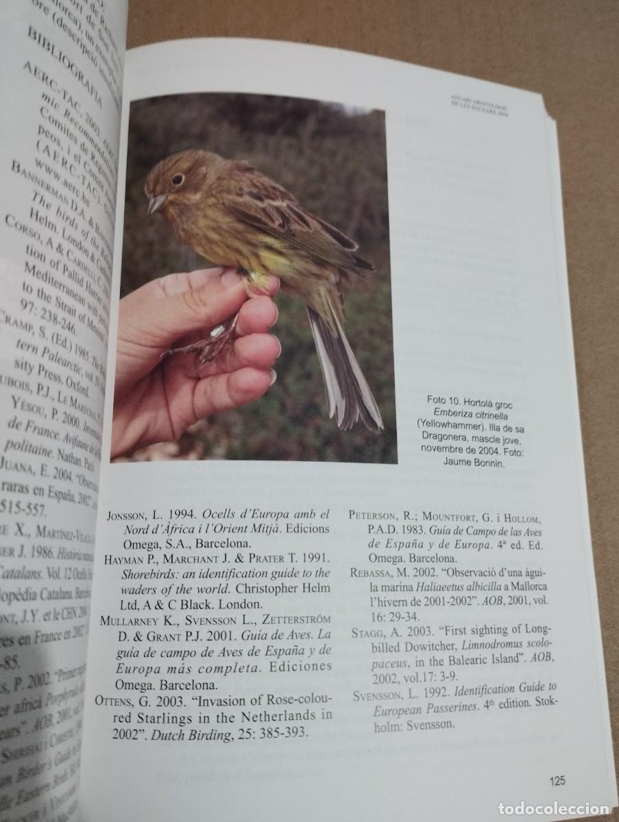Libros de segunda mano: ANUARI ORNITOL&Ograve;GIC DE LES BALEARS, ANY 2004. VOLUM 19 - Foto 7