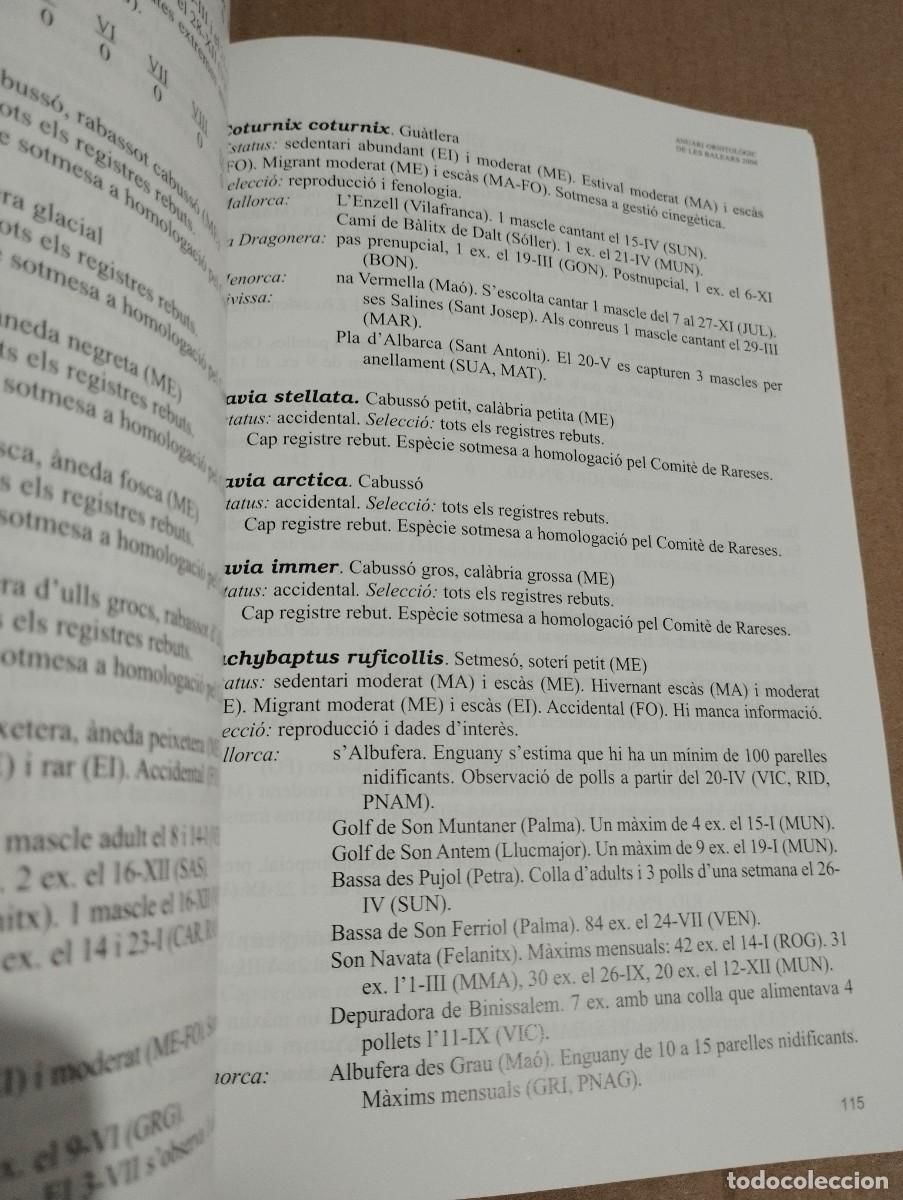 Libros de segunda mano: ANUARI ORNITOL&Ograve;GIC DE LES BALEARS, ANY 2006. VOLUM 21 - Foto 4