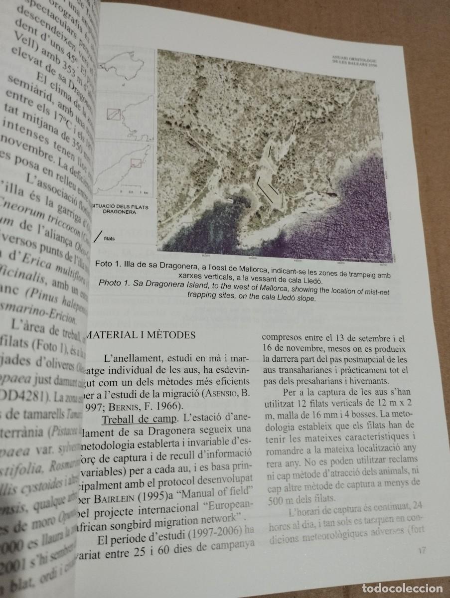 Libros de segunda mano: ANUARI ORNITOL&Ograve;GIC DE LES BALEARS, ANY 2006. VOLUM 21 - Foto 6