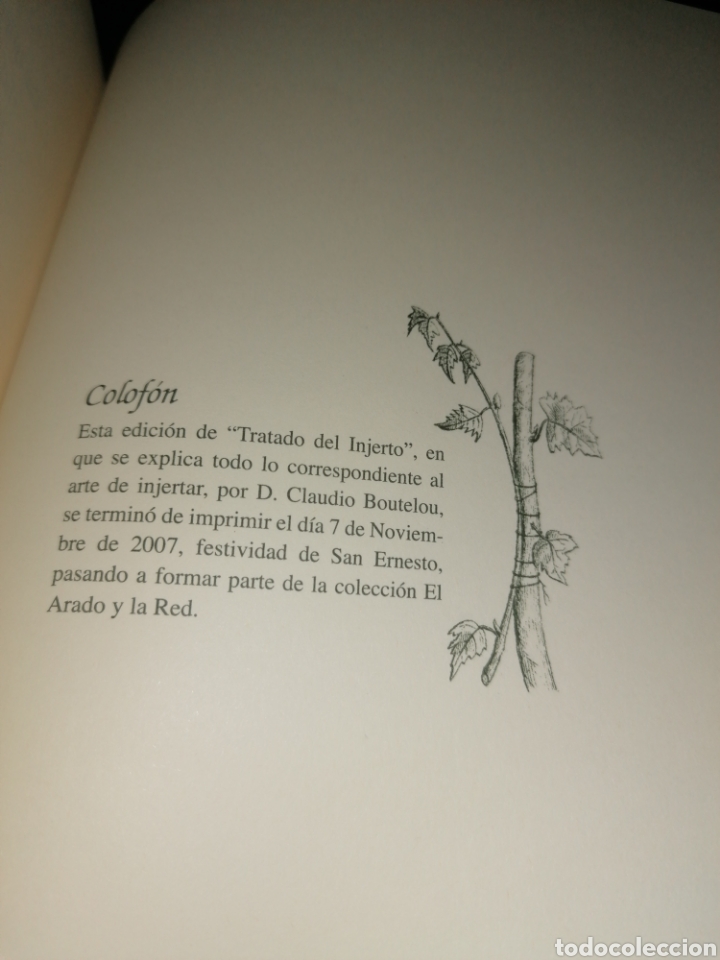 Libros de segunda mano: TRATADO DEL INJERTO - Claudio Boutelou - Foto 4