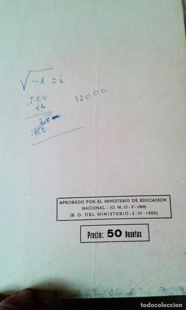 Libros de segunda mano de ciencias: CURSO 4&ordm; MATEM&Aacute;TICAS GARCIA ROCA 1961 - Foto 8
