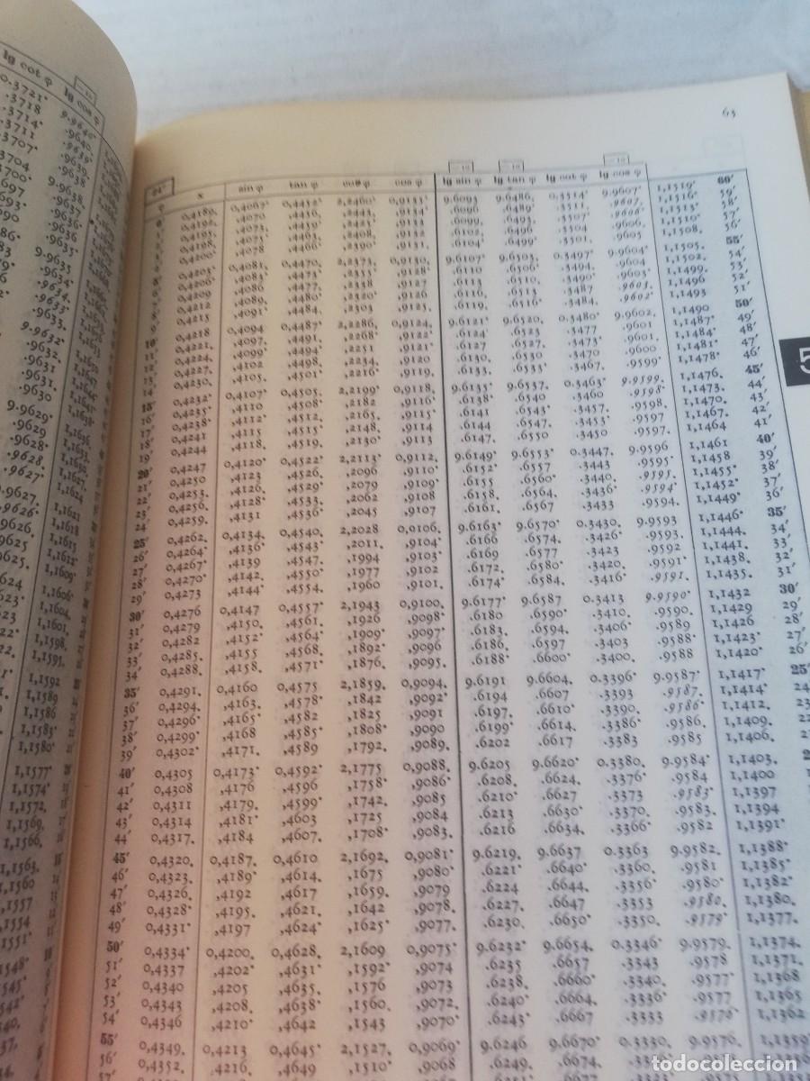 Libros de segunda mano de ciencias: ALFRED VOGEL. TABLAS DE FUNCIONES MATEMATICAS. EDITORIAL GUSTAVO GILI 1973 - Foto 5
