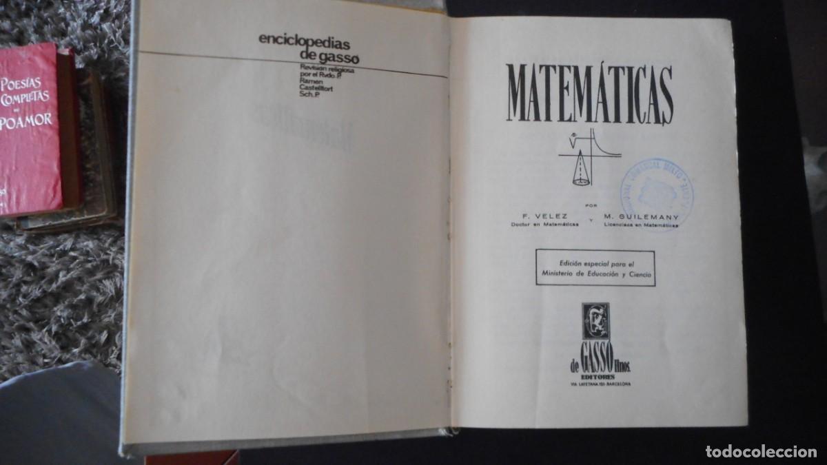 Libros de segunda mano de ciencias: MATEM&Aacute;TICAS / A&Ntilde;O 1961 - Foto 3