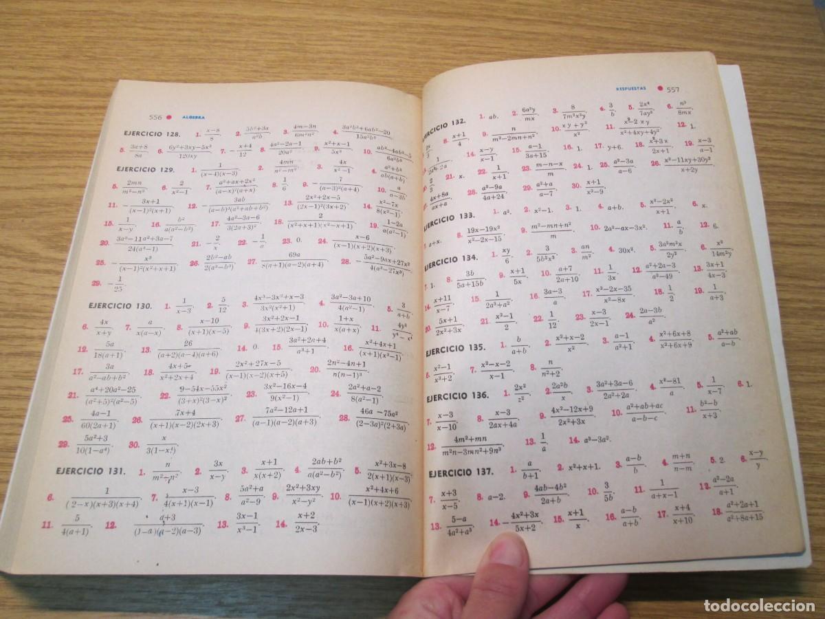 Libros de segunda mano de ciencias: ALGEBRA. AURELIO BALDOR. CON GRAFICOS Y 6523 EJERCICIOS Y PROBLEMAS CON RESPUESTAS. 1992 - Foto 14
