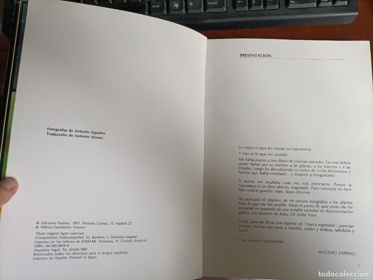 Libros de segunda mano: SABER OBSERVAR. ANTONIO ZAPPINO. EDICIONES PAULINAS. 1981 - Foto 4