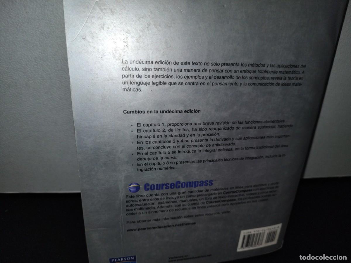 Libros de segunda mano de ciencias: 42- C&Aacute;LCULO, UNA VARIBLE - THOMAS- UND&Eacute;CIMA EDICI&Oacute;N - Foto 3