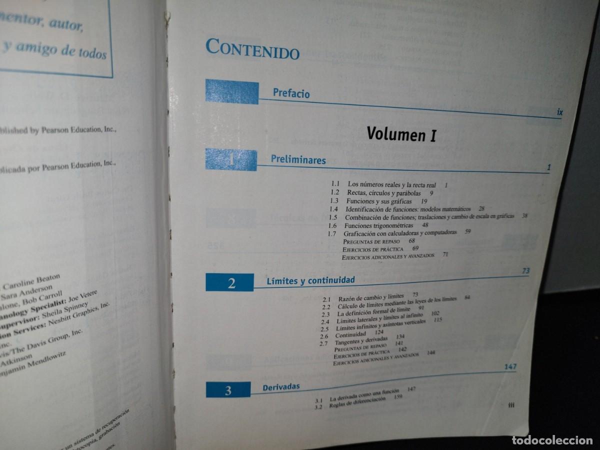 Libros de segunda mano de ciencias: 42- C&Aacute;LCULO, UNA VARIBLE - THOMAS- UND&Eacute;CIMA EDICI&Oacute;N - Foto 5