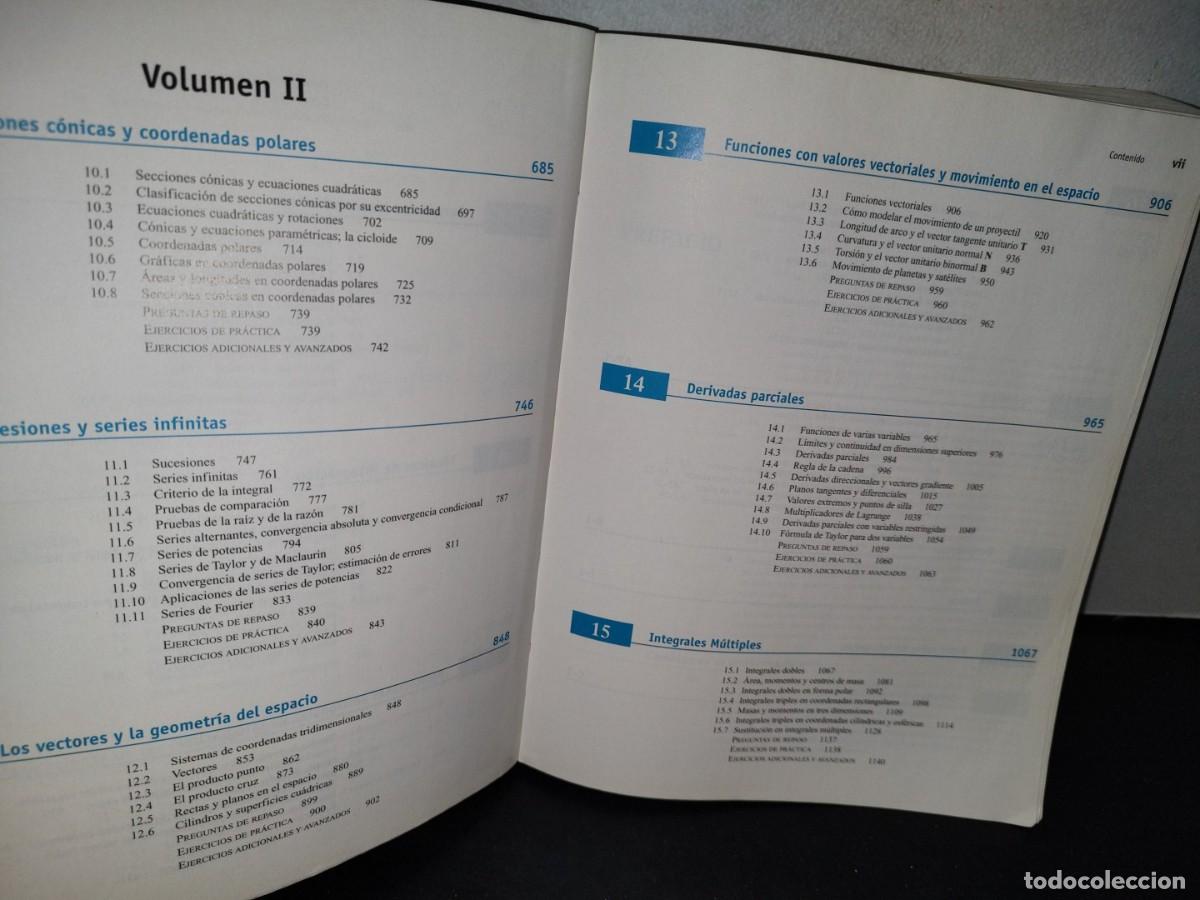 Libros de segunda mano de ciencias: 42- C&Aacute;LCULO, UNA VARIBLE - THOMAS- UND&Eacute;CIMA EDICI&Oacute;N - Foto 7