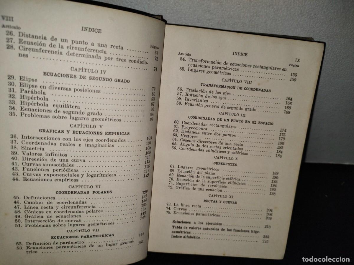 Libros de segunda mano de ciencias: 43- GEOMETR&Iacute;A ANAL&Iacute;TICA - H. B. PHILLIPS - 1943 - Foto 6