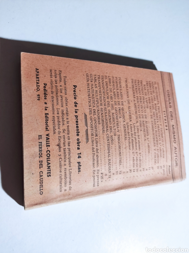 Libros de segunda mano de ciencias: Libro enunciados y tablas de operaciones efectuadas,1948 - Foto 11
