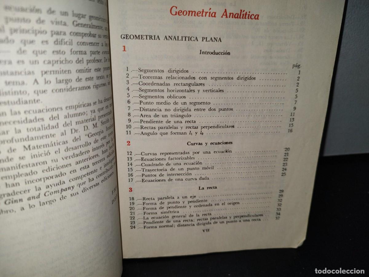 Libros de segunda mano de ciencias: 45- GEOMETR&Iacute;A ANAL&Iacute;TICA - FREDERICK H. STEEN - Foto 5