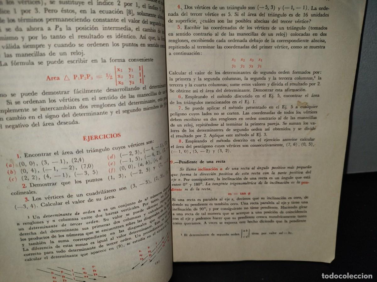 Libros de segunda mano de ciencias: 45- GEOMETR&Iacute;A ANAL&Iacute;TICA - FREDERICK H. STEEN - Foto 8