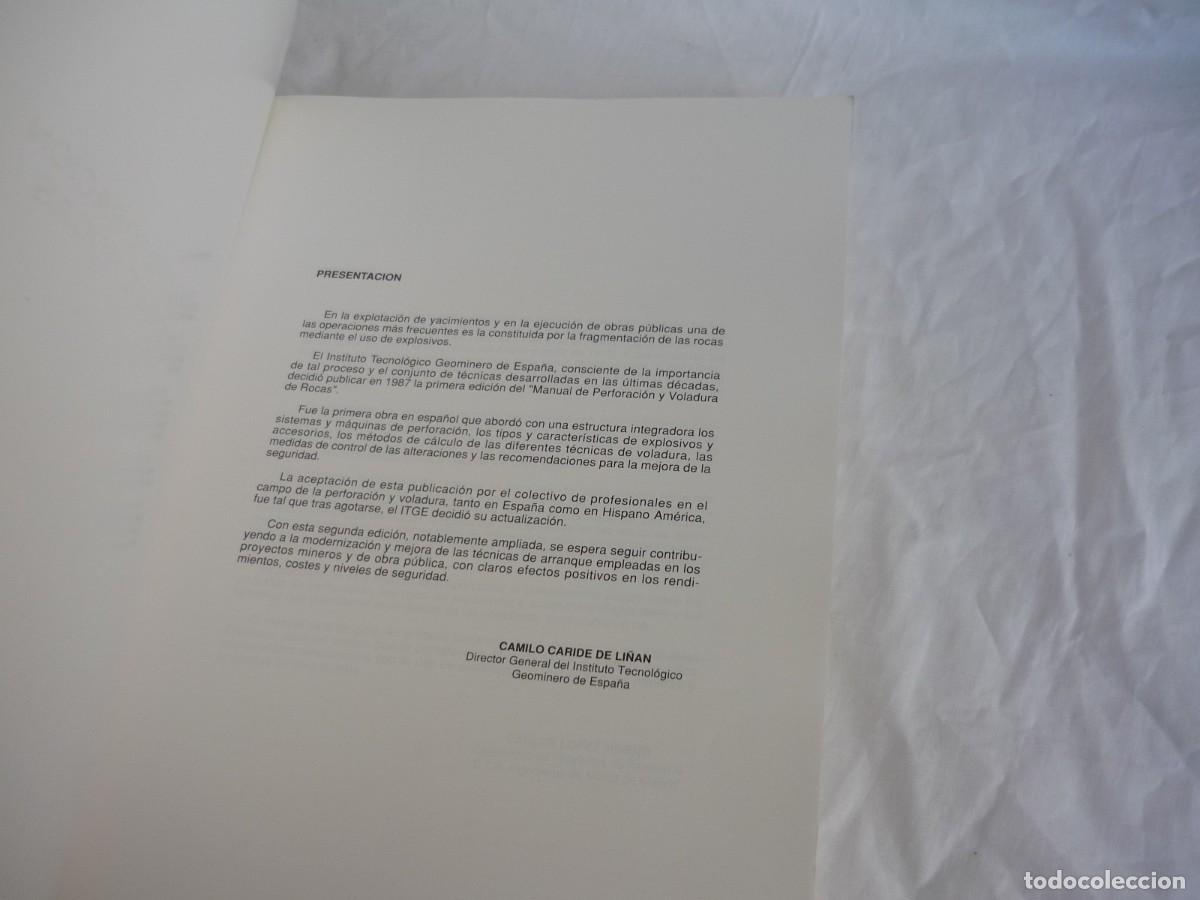 Libros de segunda mano: Manual de perforaci&oacute;n y voladura de rocas - Foto 4