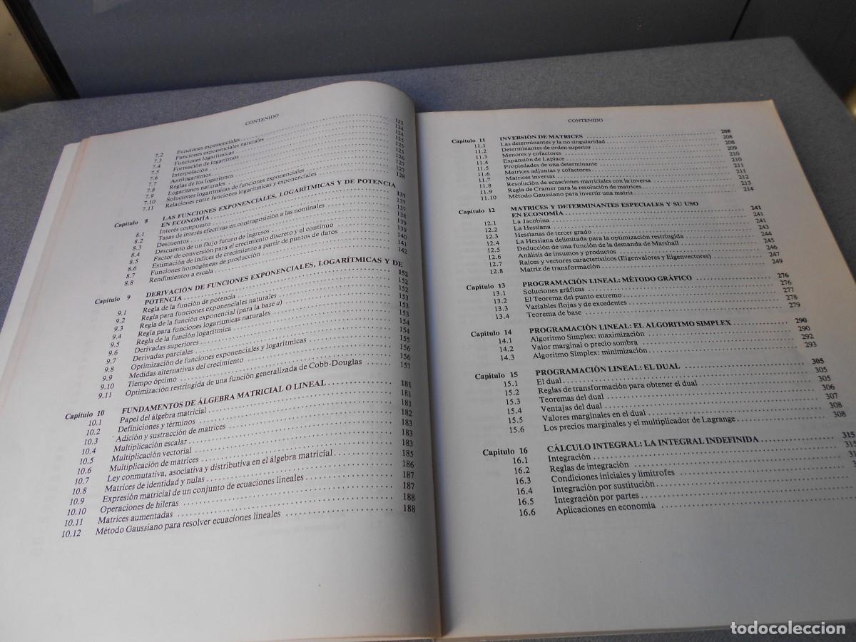 Libros de segunda mano de ciencias: MATEMATICAS PARA ECONOMISTAS - Foto 7
