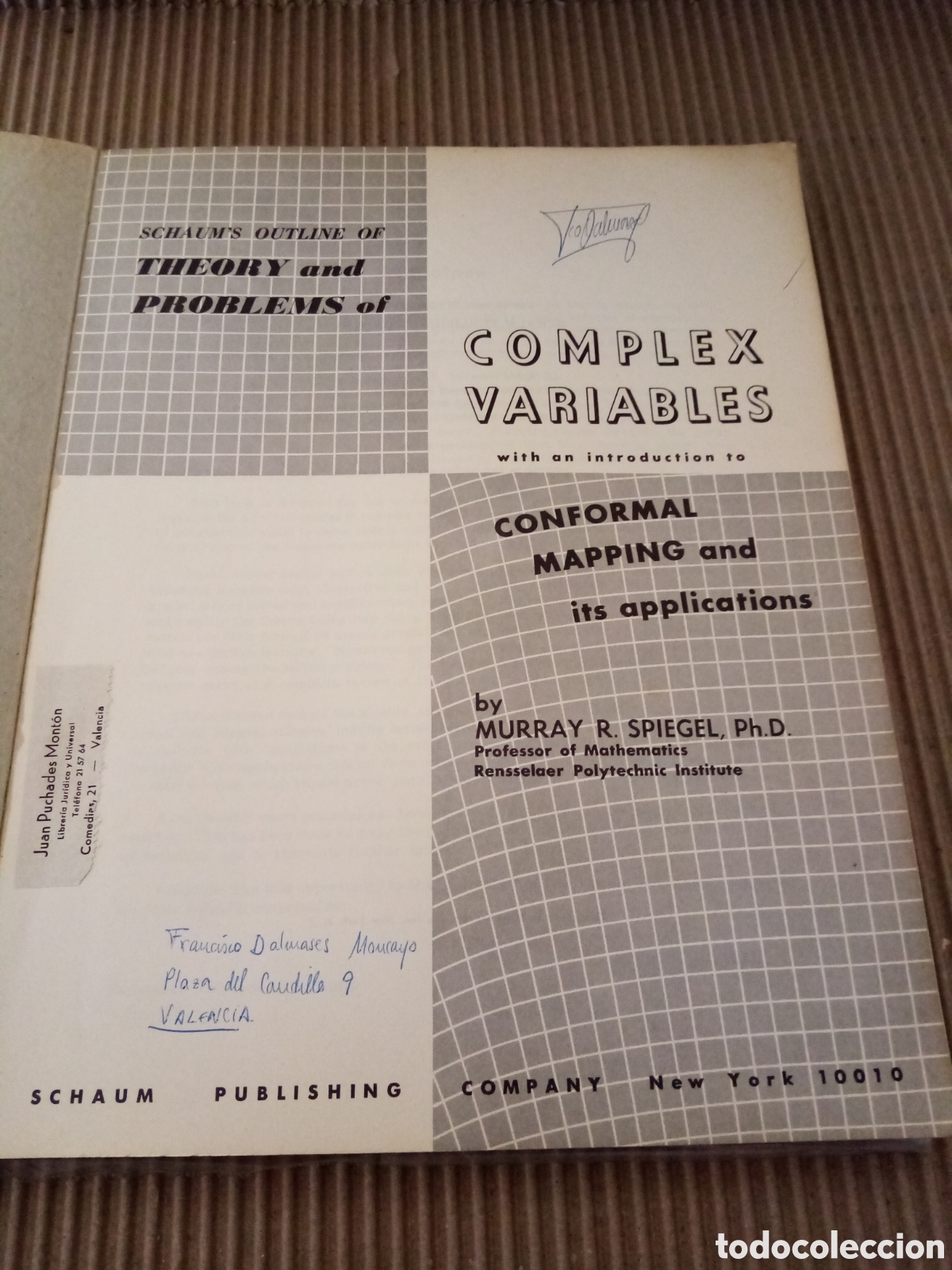 Libros de segunda mano de ciencias: Complex variables. Theory & problems - Foto 5