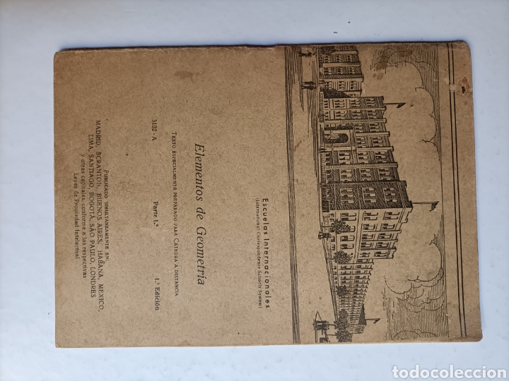 Libros de segunda mano de ciencias: Elementos de geometr&iacute;a. Parte 1 y 2 . Y escuelas internacionales . Temas matem&aacute;ticas - Foto 2