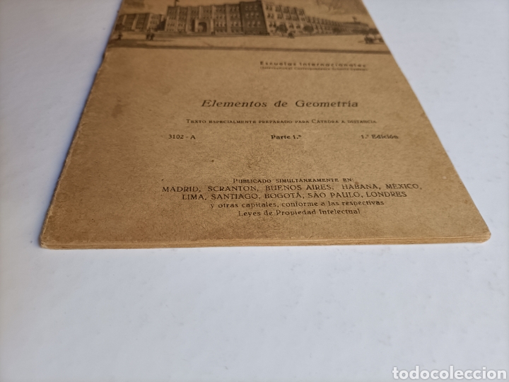 Libros de segunda mano de ciencias: Elementos de geometr&iacute;a. Parte 1 y 2 . Y escuelas internacionales . Temas matem&aacute;ticas - Foto 3