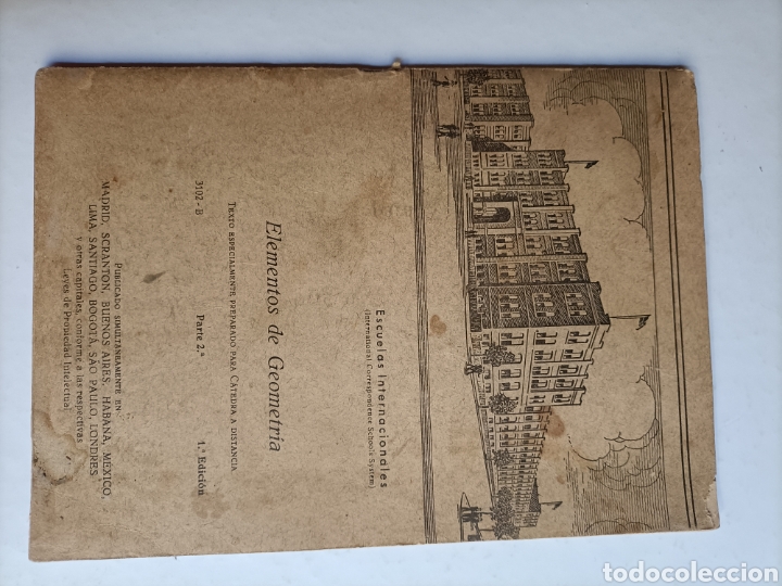 Libros de segunda mano de ciencias: Elementos de geometr&iacute;a. Parte 1 y 2 . Y escuelas internacionales . Temas matem&aacute;ticas - Foto 7