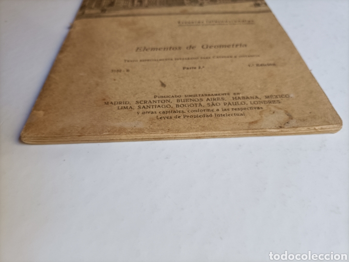 Libros de segunda mano de ciencias: Elementos de geometr&iacute;a. Parte 1 y 2 . Y escuelas internacionales . Temas matem&aacute;ticas - Foto 8