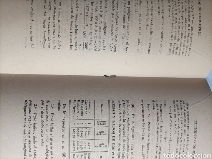 Libros de segunda mano de ciencias: Elementos de geometr&iacute;a. Parte 1 y 2 . Y escuelas internacionales . Temas matem&aacute;ticas - Foto 13