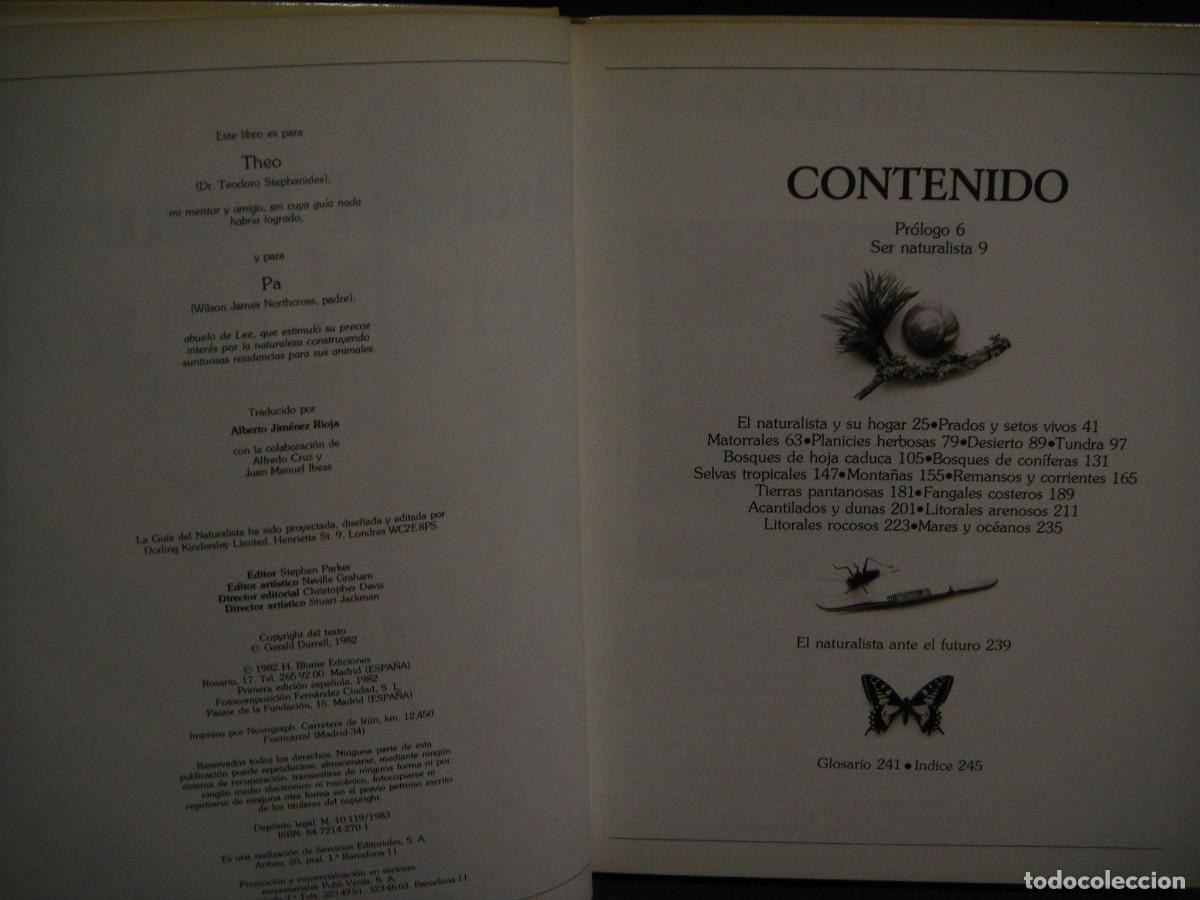 Libros de segunda mano: guia del naturalista - gerald durrell - Foto 2