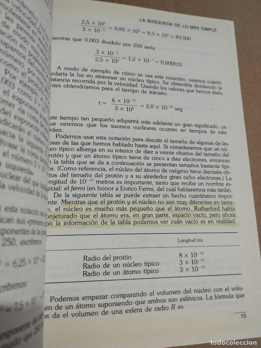 Libros de segunda mano de ciencias: DE LOS &Aacute;TOMOS A LOS QUARKS (JAMES S. TREFIL) BIBLIOTECA CIENT&Iacute;FICA SALVAT - Foto 12