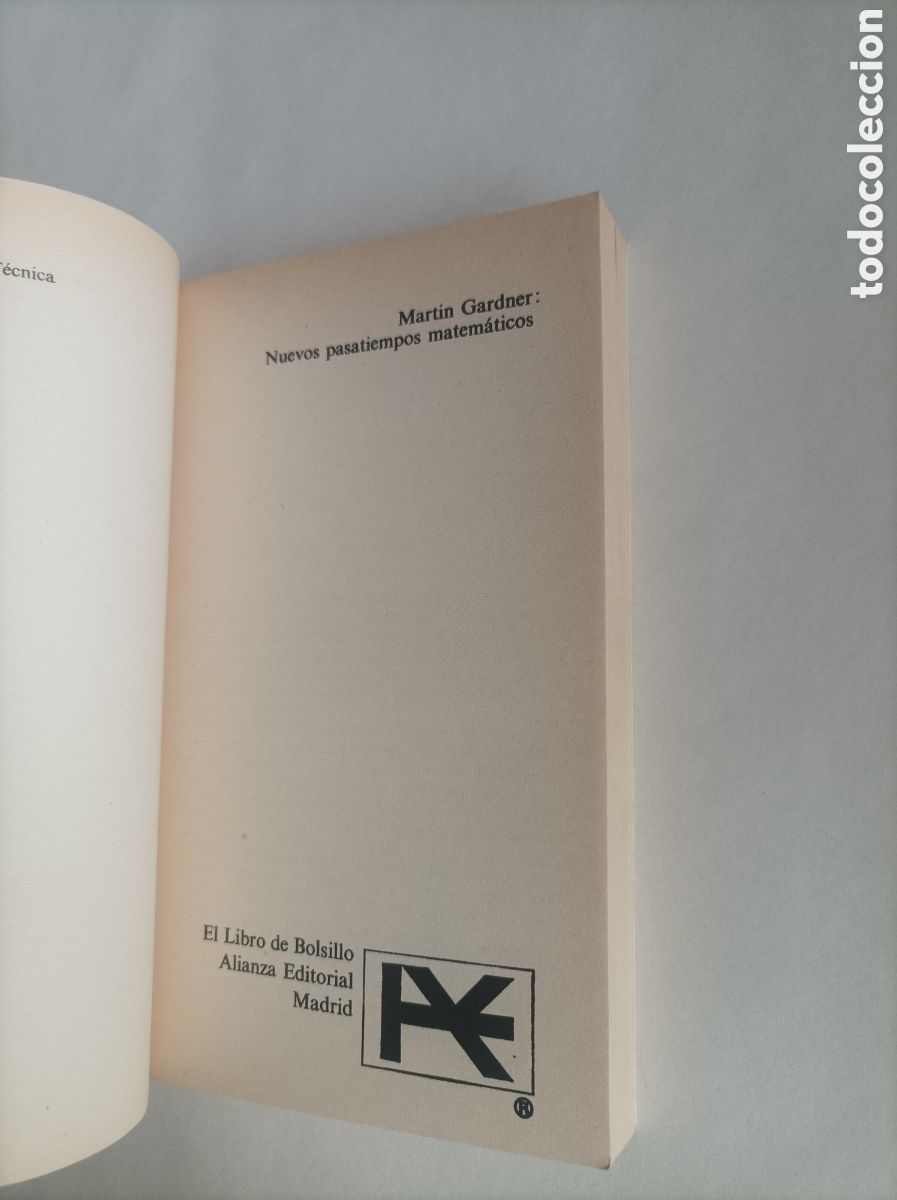 Libros de segunda mano de ciencias: Nuevos pasatiempos matem&aacute;ticos / Martin Gardner - Foto 2