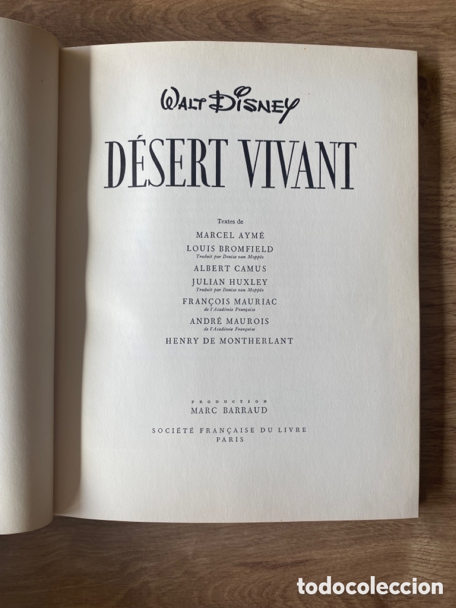 Libros de segunda mano: DESERT VIVANT - WALT DISNEY - EN FRANCES - 1954 - Foto 2