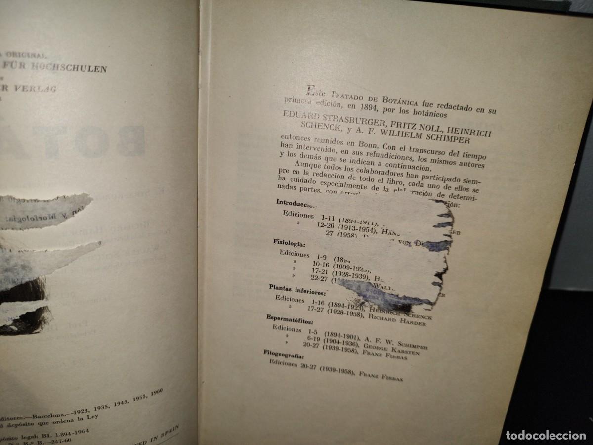 Libros de segunda mano: 47- TRATADO DE BOT&Aacute;NICA - E. STRASBURGER - 1971 - Foto 8
