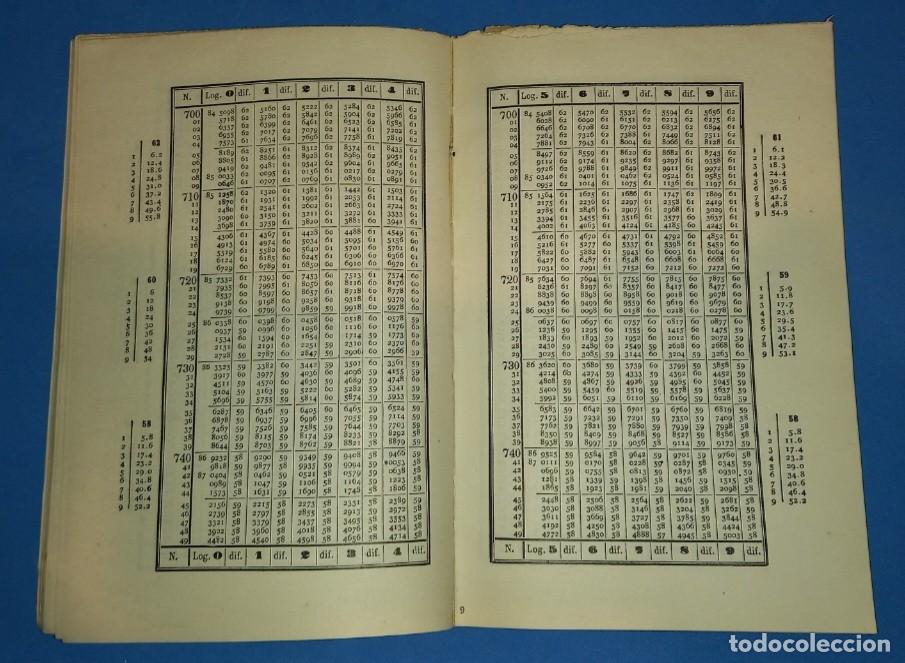 Libros de segunda mano de ciencias: Tabla de los logaritmos vulgares - Foto 2