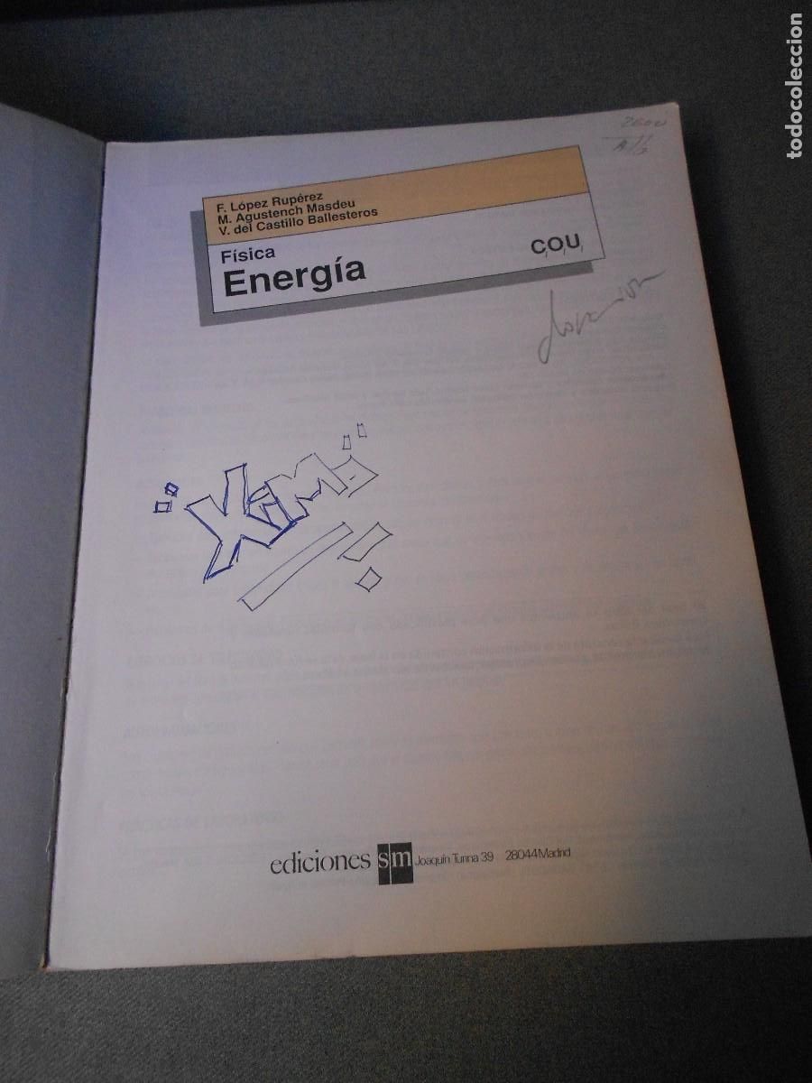 Libros de segunda mano de ciencias: FISICA ENERGIA. COU - Foto 2