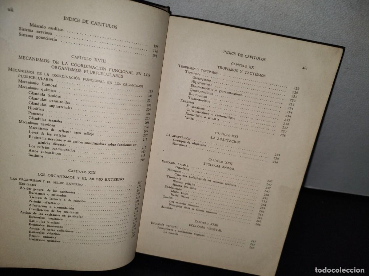 Libros de segunda mano: 51- BIOLOG&Iacute;A GENERAL. DR. JOS&Eacute; DE LILLE - 1965 - Foto 8