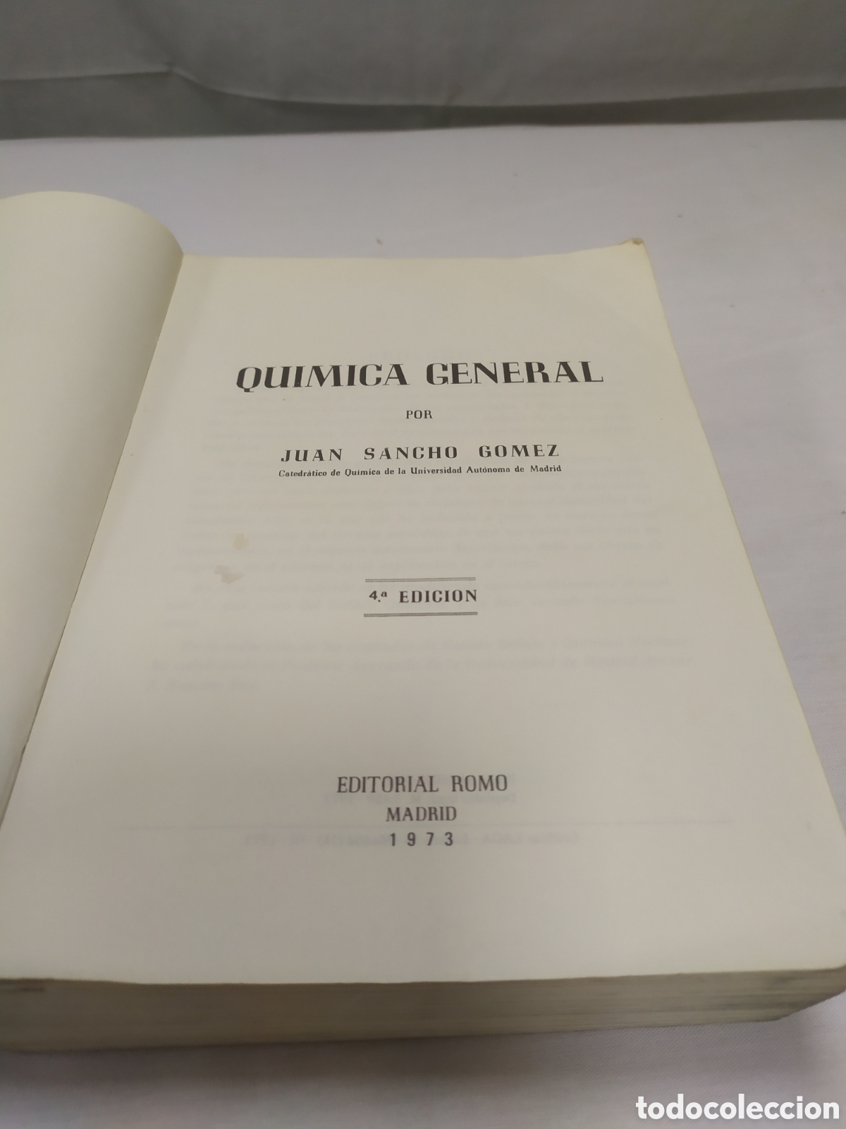Libros de segunda mano de ciencias: Qu&iacute;mica general. Juan Sancho, 1973 - Foto 3
