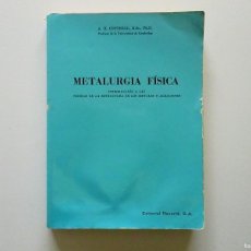 Libros de segunda mano de Ciencias: METALURGIA FISICA INTRODUCCION A LAS TEORIAS DE LA ESTRUCTURA DE LOS METALES Y ALEACIONES COTTRELL