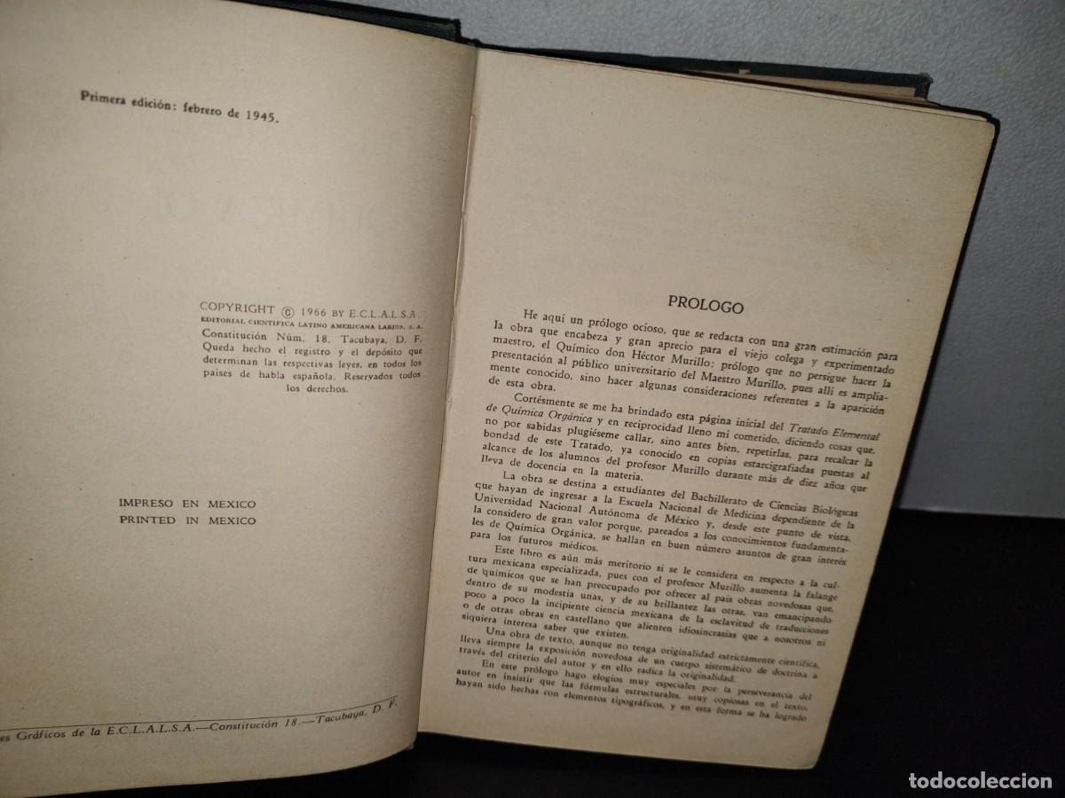 Libros de segunda mano de ciencias: 52- QU&Iacute;MICA ORG&Aacute;NICA - H&Eacute;CTOR MURILLO - 1966 - Foto 4