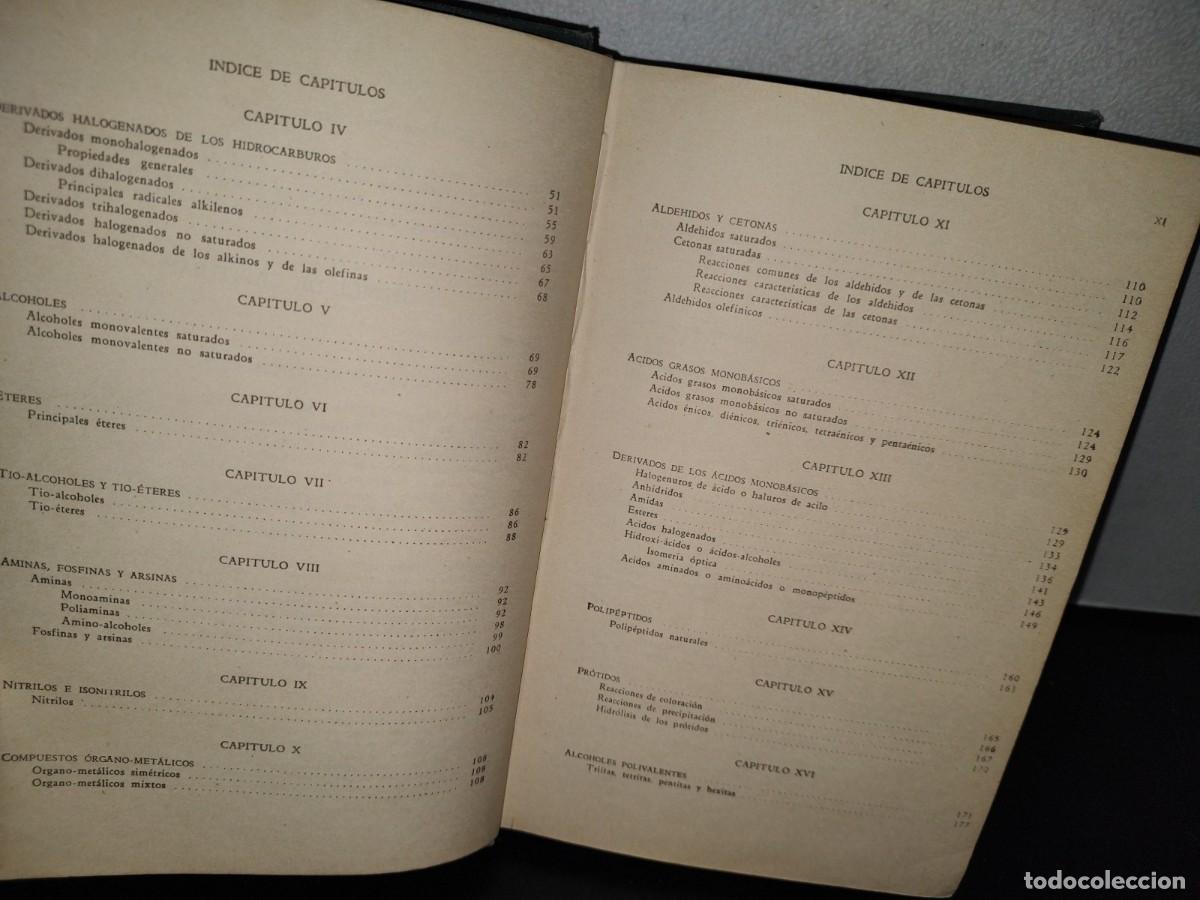 Libros de segunda mano de ciencias: 52- QU&Iacute;MICA ORG&Aacute;NICA - H&Eacute;CTOR MURILLO - 1966 - Foto 6