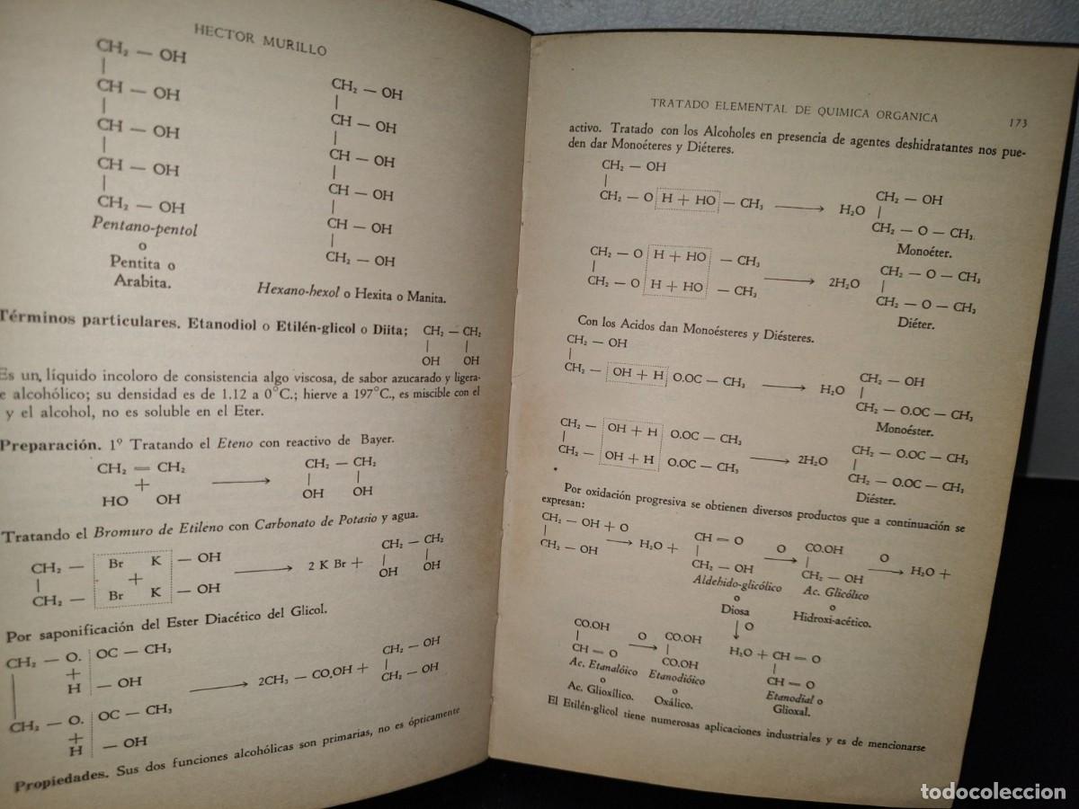 Libros de segunda mano de ciencias: 52- QU&Iacute;MICA ORG&Aacute;NICA - H&Eacute;CTOR MURILLO - 1966 - Foto 7