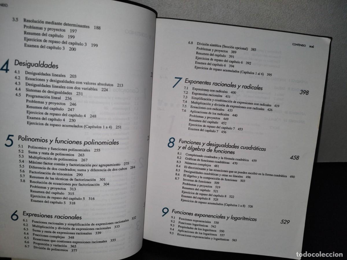 Libros de segunda mano de ciencias: 52- &Aacute;LGEBRA INTERMEDIA - R. DAVID GUSTAFSON - Foto 5