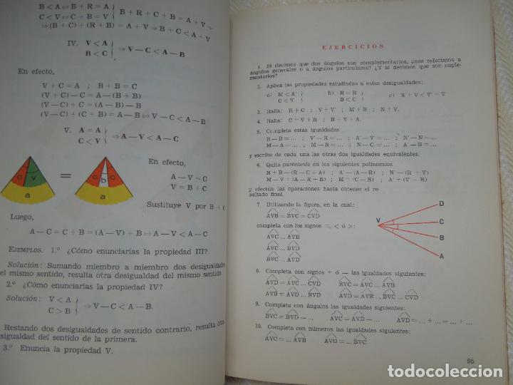 Libros de segunda mano de ciencias: MATEM&Aacute;TICA MODERNA - SEGUNDO CURSO - C. MARCOS/J. MART&Iacute;NEZ - EDICIONES SM 1966. - Foto 3
