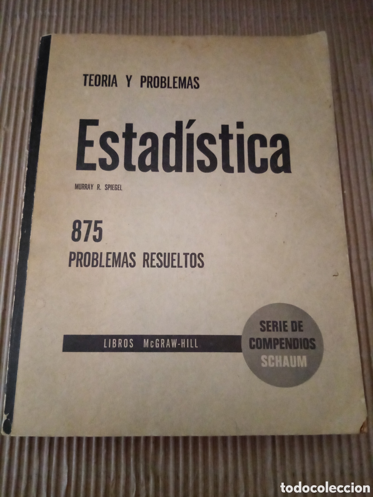 Libros de segunda mano de ciencias: Estad&iacute;stica -Murray R. Spiegel- Teor&iacute;a y problemas - Foto 1
