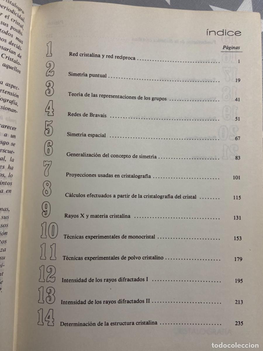 Libros de segunda mano de ciencias: CRISTALOGRAFIA. RUEDA, MADRID. 1981 - Foto 2