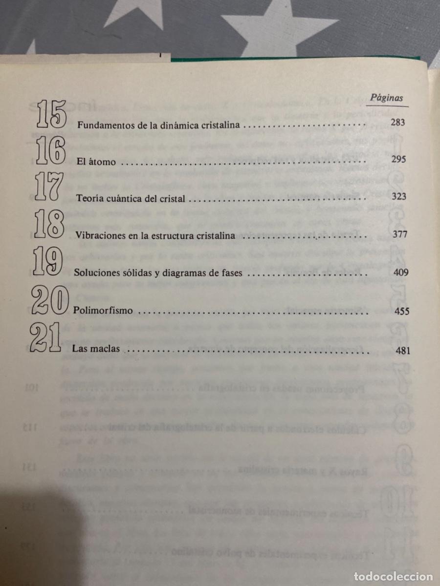 Libros de segunda mano de ciencias: CRISTALOGRAFIA. RUEDA, MADRID. 1981 - Foto 3