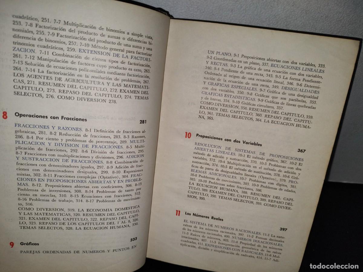 Libros de segunda mano de ciencias: 54- &Aacute;LGEBRA MODERNA. ESTRUCTURA Y M&Eacute;TODO LIBRO I - DOLCIANI, BERMAN, FREILICH - Foto 9