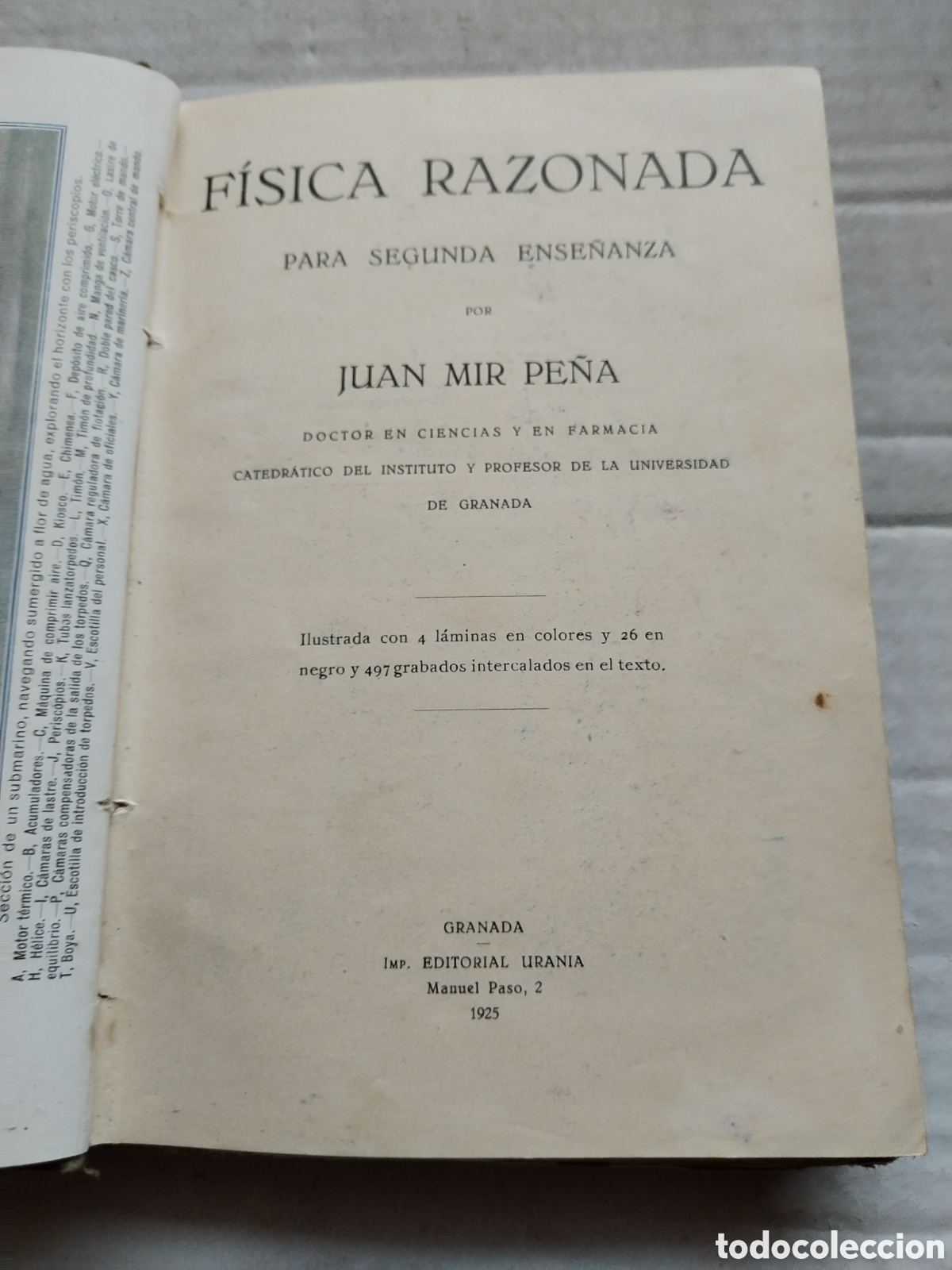 Libros de segunda mano de ciencias: FISICA 1925/J. MIR PE&Ntilde;A - Foto 2