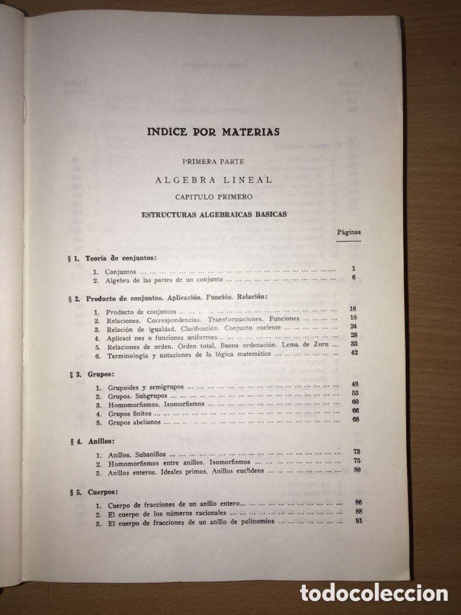 Libros de segunda mano de ciencias: Elementos de matem&aacute;ticas 11&ordf; edici&oacute;n - Pedro abellanas - Foto 6